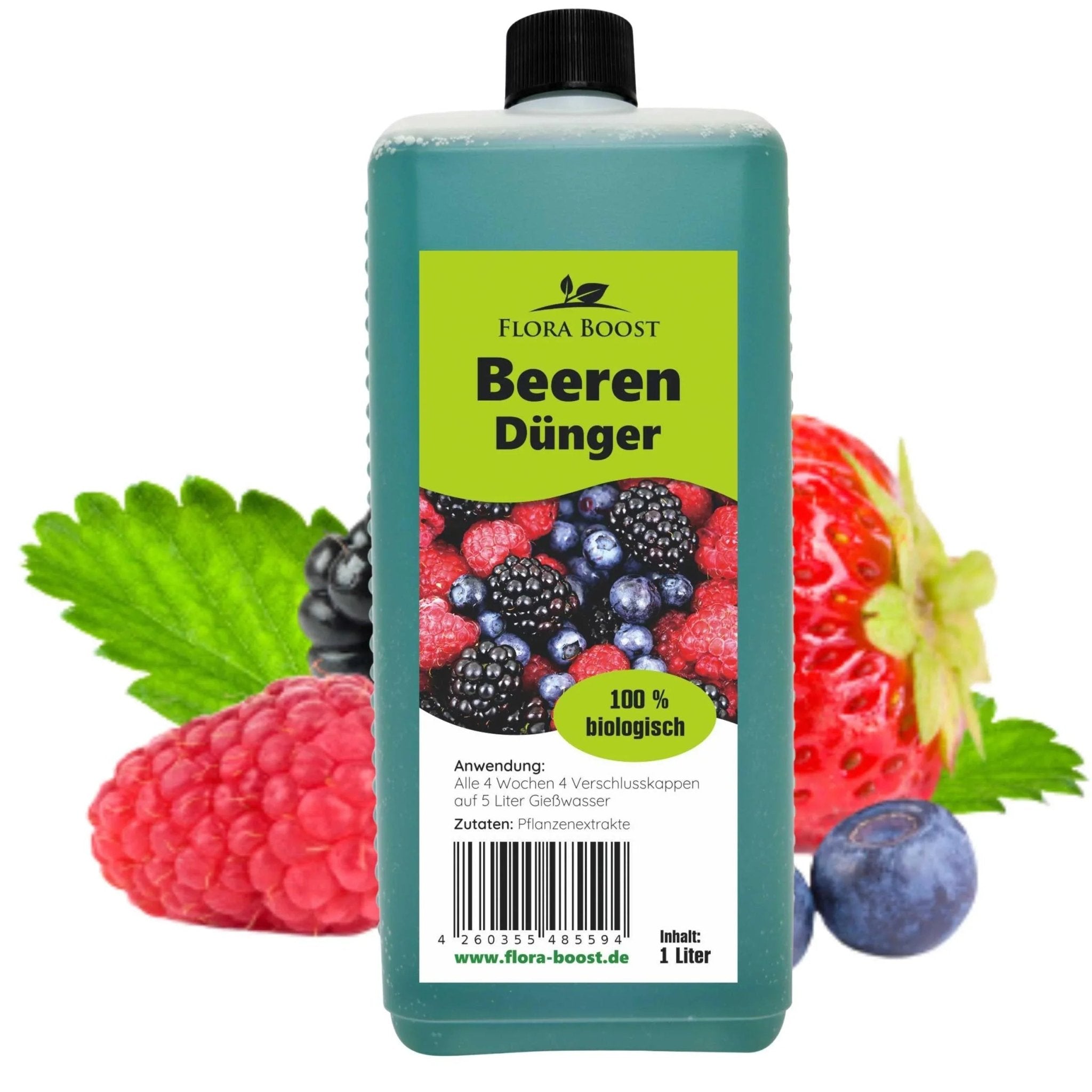 Beeren Dünger von Flora Boost für gesunde Pflanzen und reiche Ernte