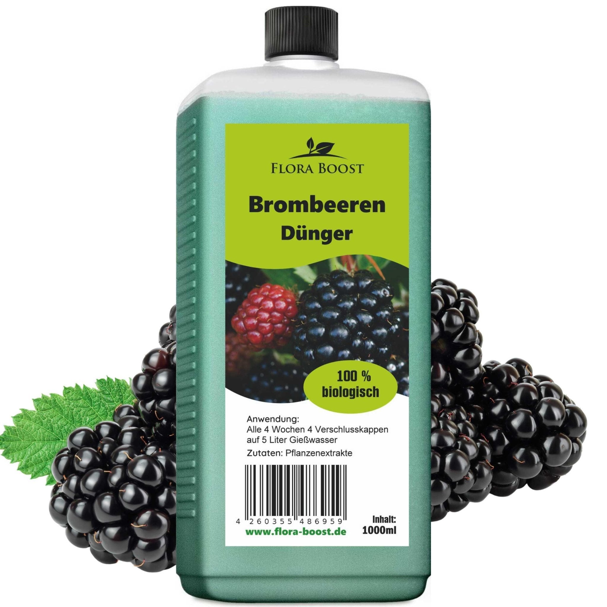 Brombeeren Dünger von Flora Boost für gesunde Pflanzen und saftige Früchte