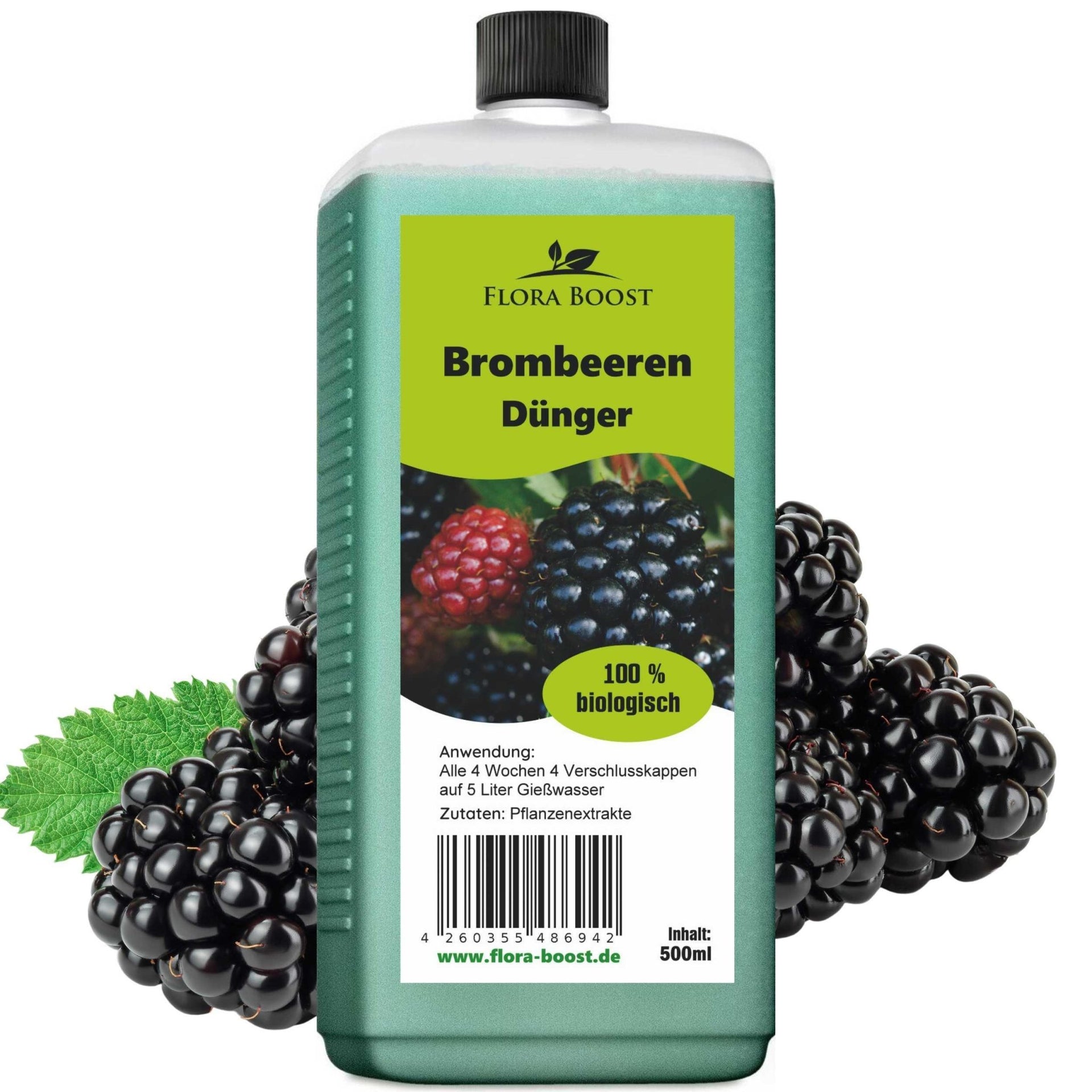 Brombeeren Dünger von Flora Boost für gesunde Pflanzen und saftige Früchte