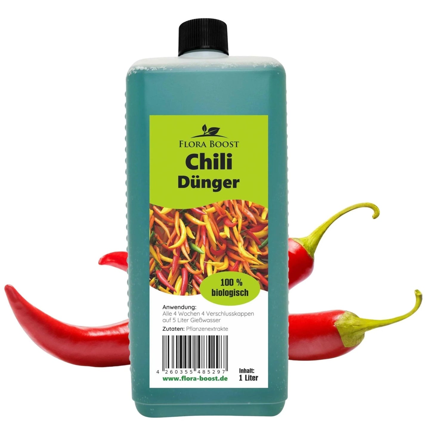 Chili Pflanzen Dünger Flüssigdünger von Flora Boost für gesunde Chili  Pflanzen