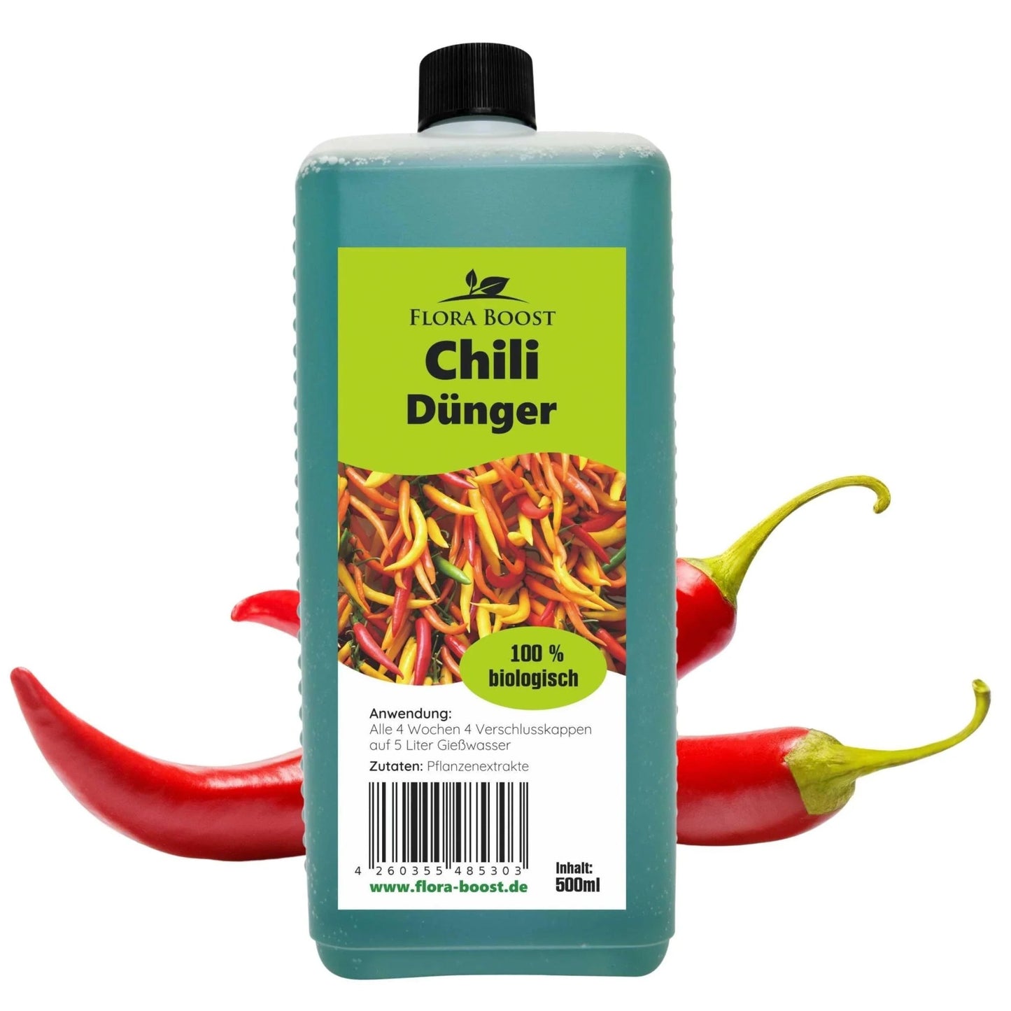 Chili Pflanzen Dünger Flüssigdünger von Flora Boost für gesunde Chili  Pflanzen