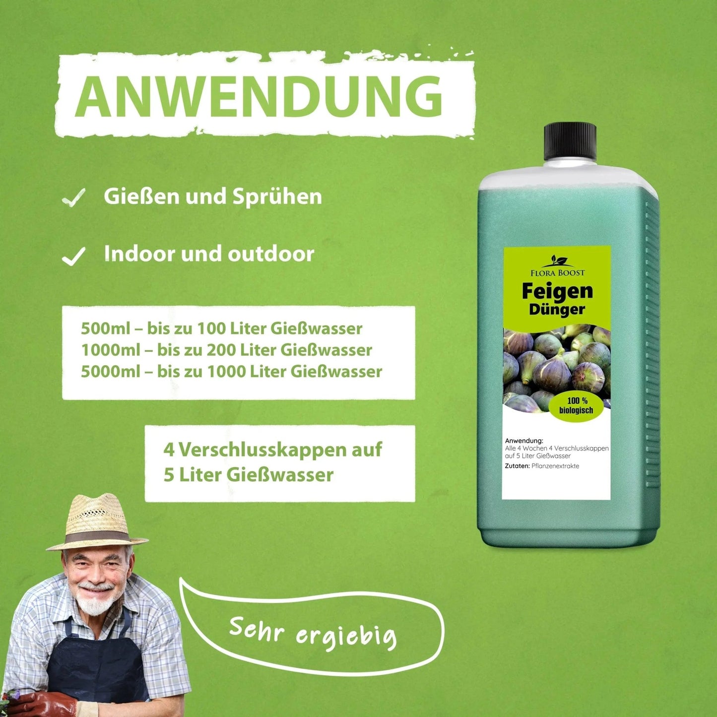 Feigenbaum Dünger von Flora Boost Flüssigdünger - Flora Boost