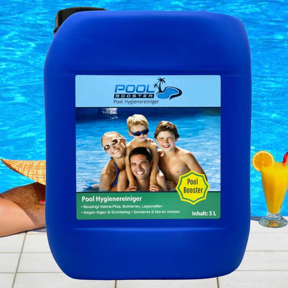 Klares Wasser im Pool mit Pool Booster Poolpflege - Flora Boost