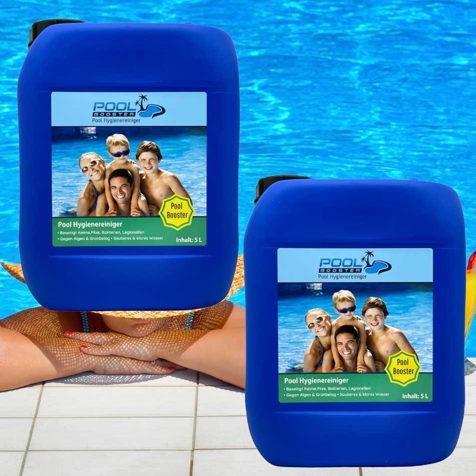 Klares Wasser im Pool mit Pool Booster Poolpflege Poolreiniger - Flora Boost
