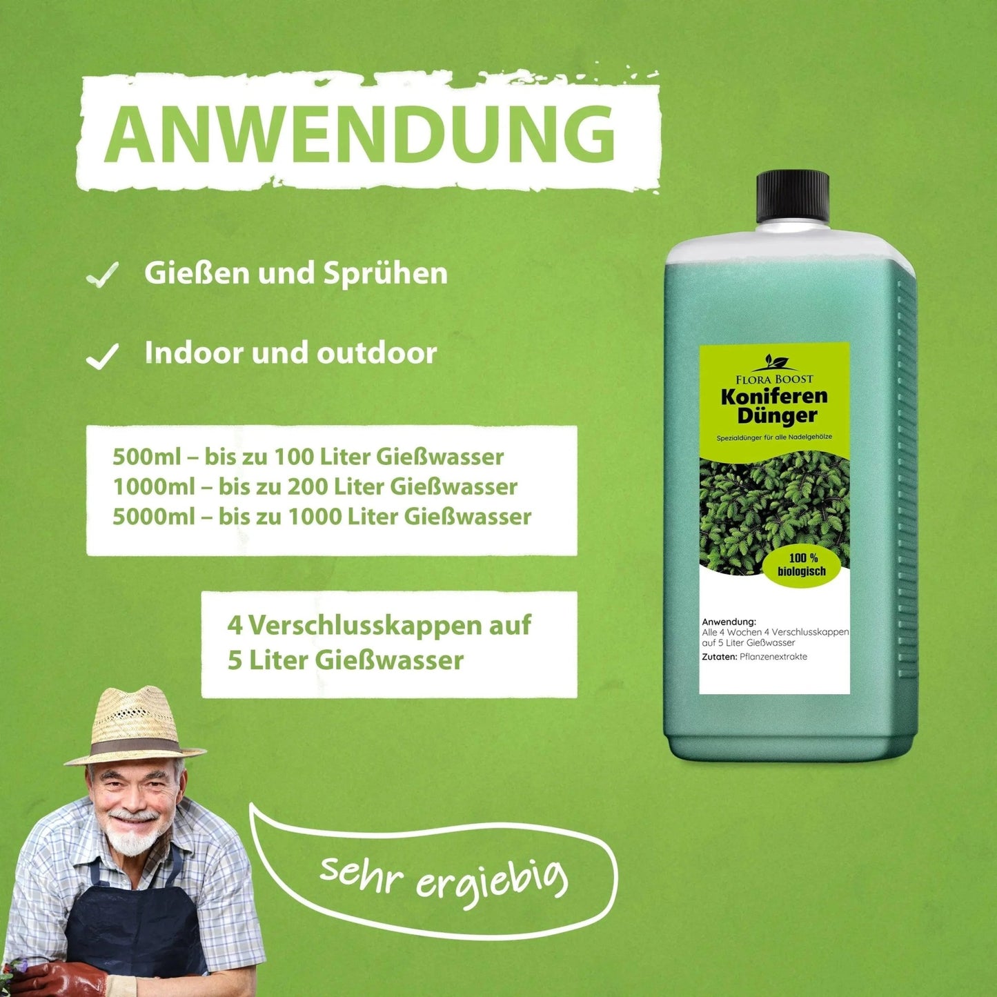 Koniferen Dünger von Flora Boost Flüssigdünger - Flora Boost