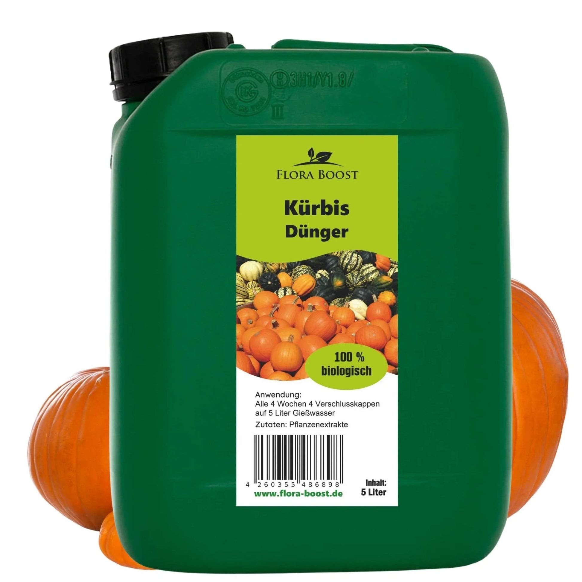 Kürbis Dünger von Flora Boost für gesunde Ernte und kräftige Pflanzen