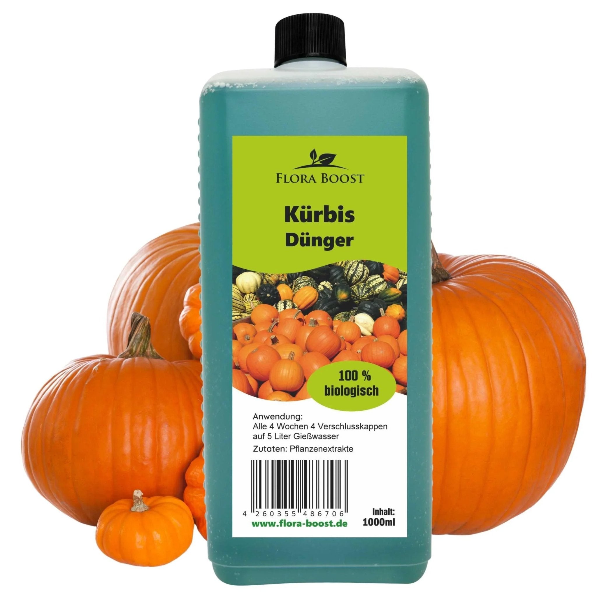 Kürbis Dünger von Flora Boost für gesunde Ernte und kräftige Pflanzen
