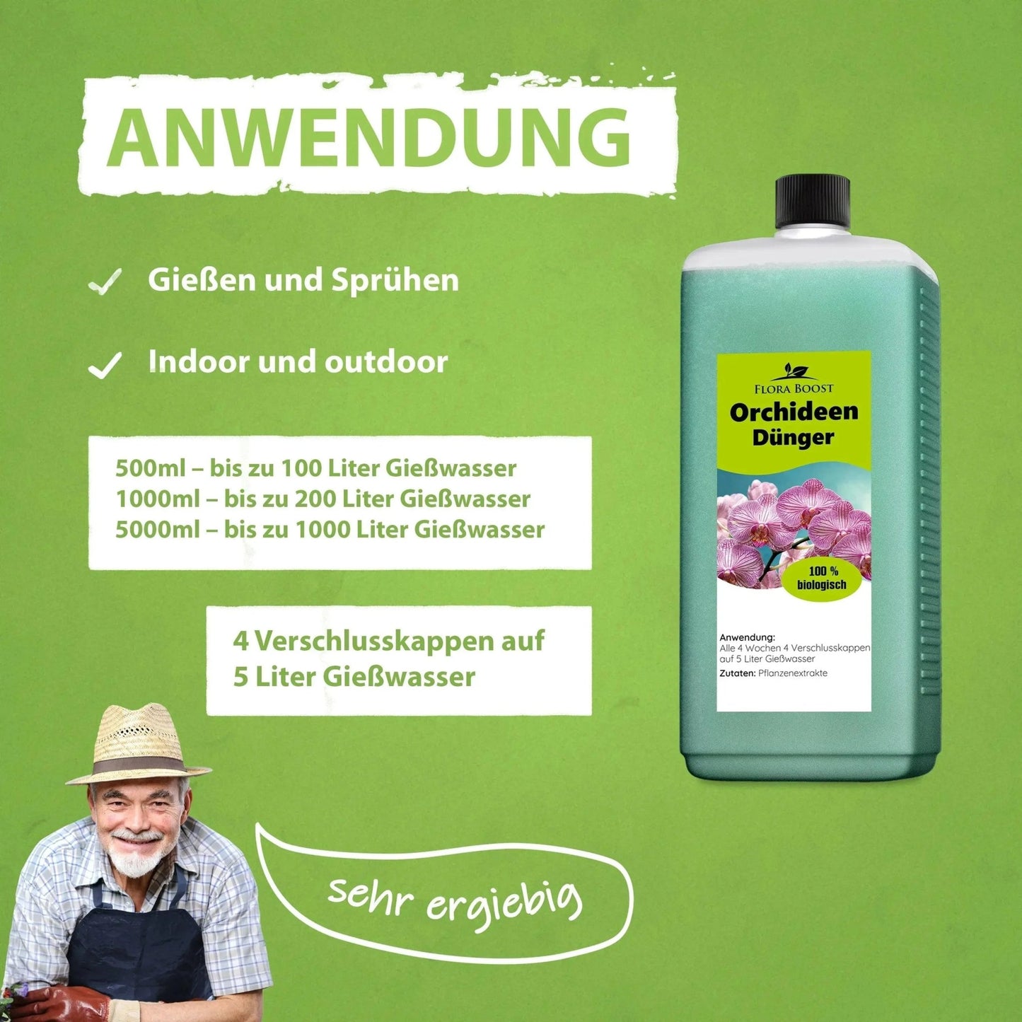 Orchideen Dünger von Flora Boost Flüssigdünger - Flora Boost