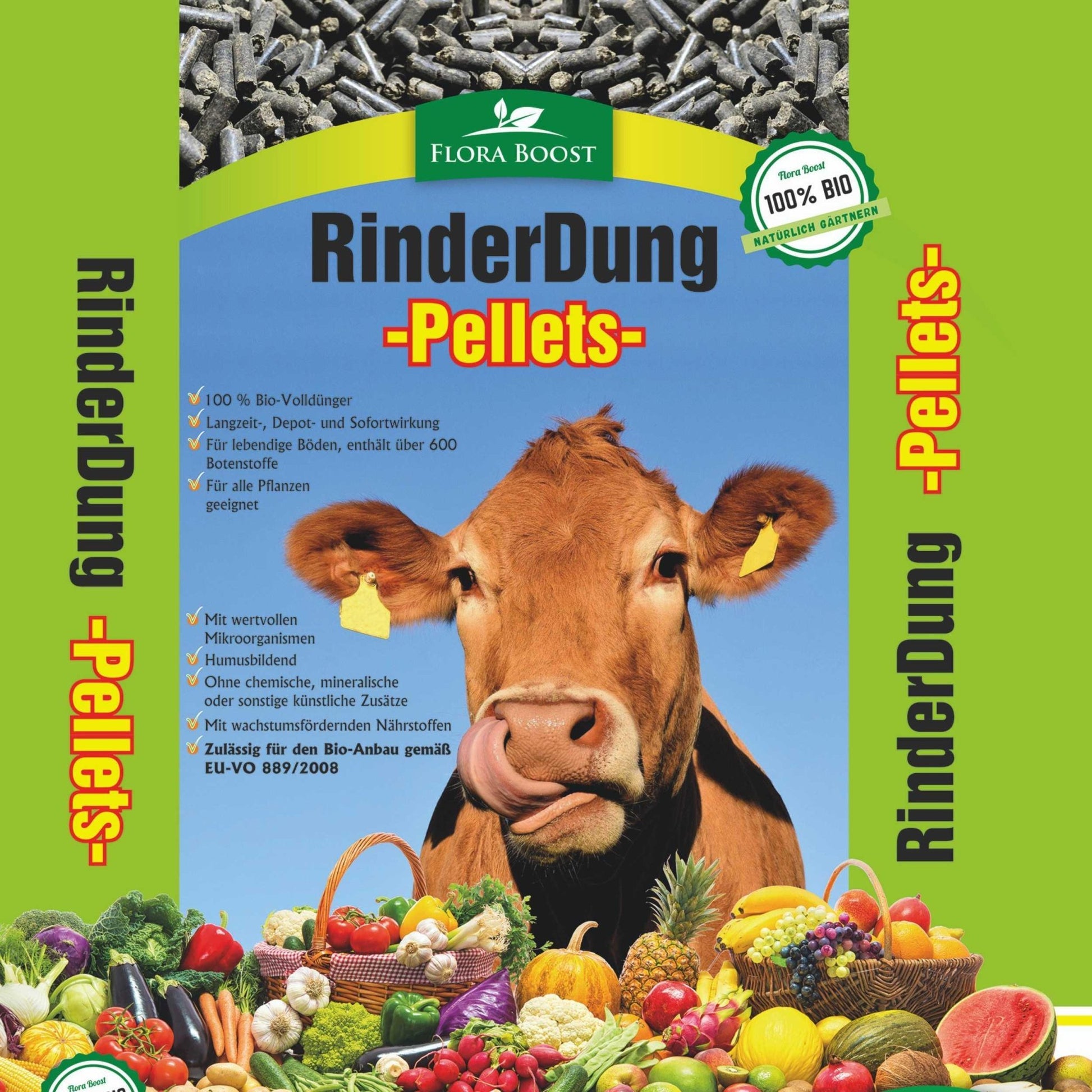 Rinderdung Pellets – natürlicher Langzeitdünger für Gartenpflanzen – Flora  Boost