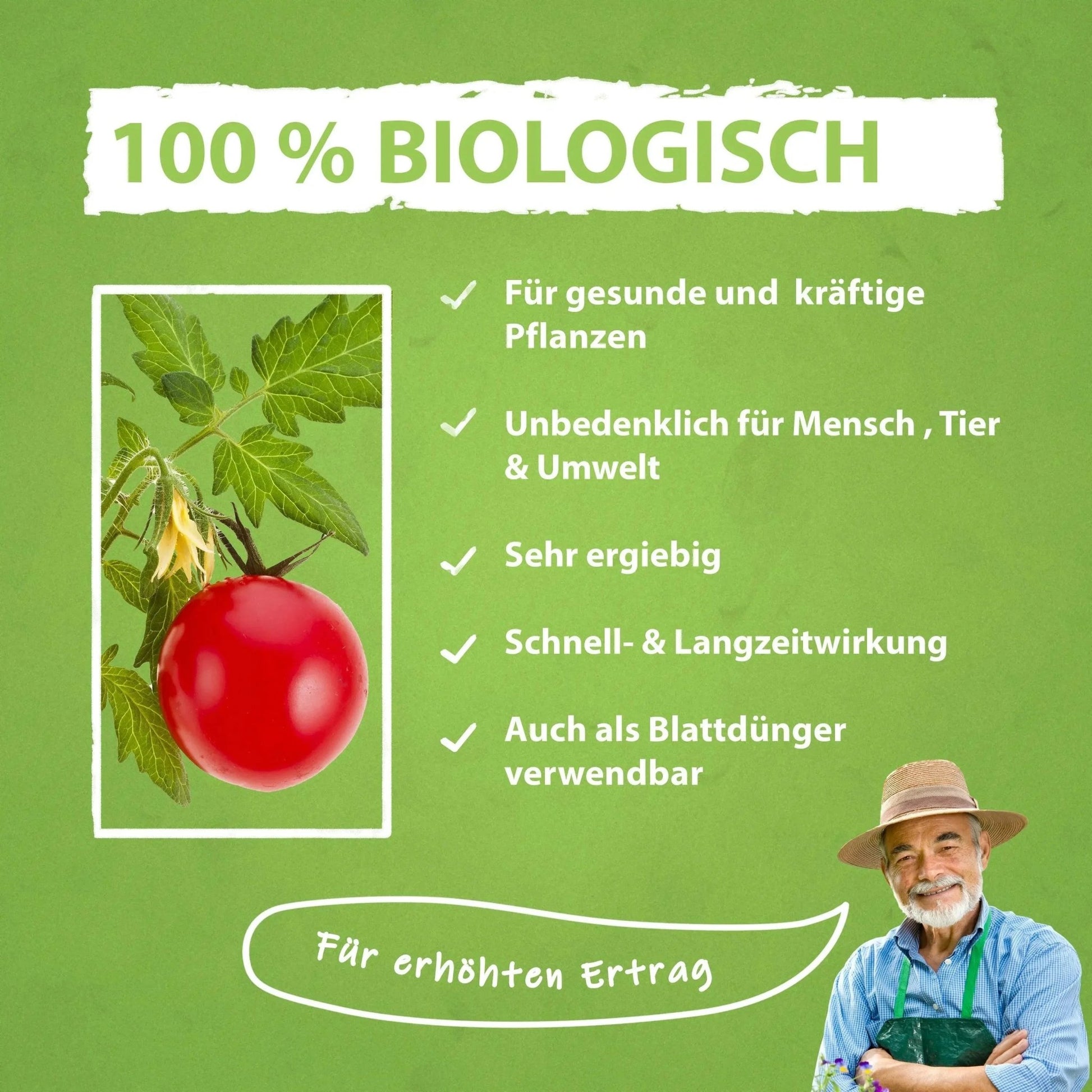 Tomaten Pflanzen Dünger für mehr Ertrag und gegen Krankheiten Flüssigdünger - Flora Boost