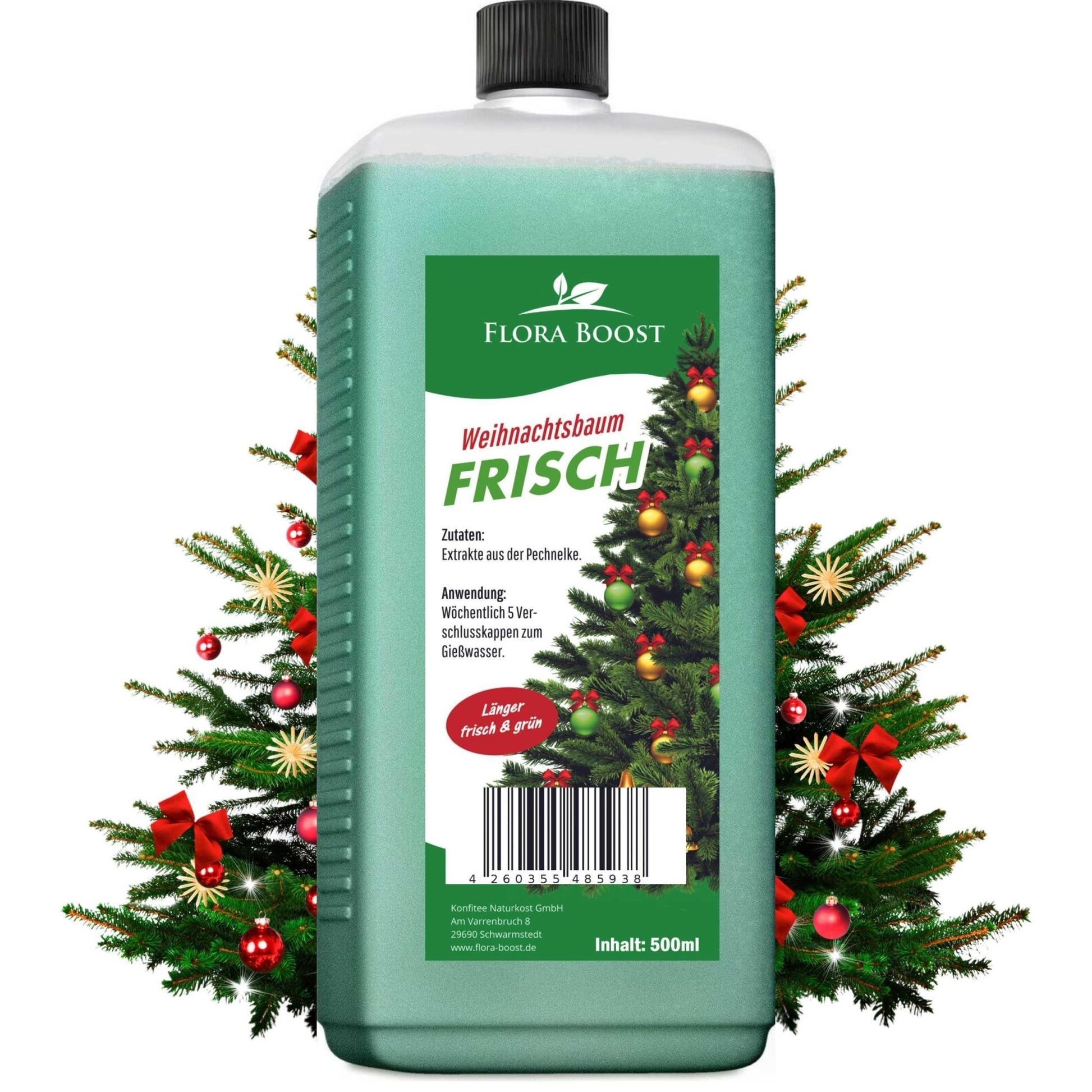 Weihnachtsbaum Frisch Flüssigdünger – Längere Haltbarkeit & weniger Nadeln Flüssigdünger - Flora Boost